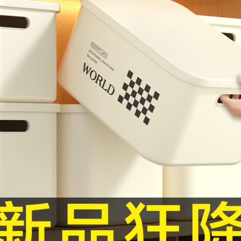 桌面带盖收纳盒 细节图1